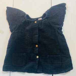 Zara Muslin Blouse in Black Size 3/4
