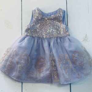 George Fancy Purple Dress Size 3/6 months
