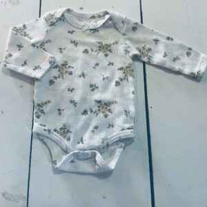 Shabby Chic Long Sleeved Onesie 3/6 Months