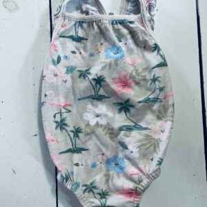 Garanimals Ruffled Tropical Print Onesie size 3/6 months.